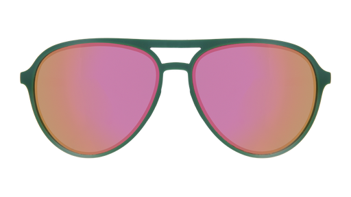 Chard to Love |green aviator sunglasses with pink reflective lenses | Limited Edition Farmers Market goodr sunglasses